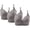 Gray, variant on WREESH 3 Pack Push-Up Bras Women Printing Gathered Together Large Size Daily Bra Underwear No Underwire Bras Underwear Beige
