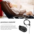 thumbnail image 4 of Universal Aluminum Metal Pull Recliner Handle Chair Release Lever Replacement Metal Handle with Spring and Cable for Sofa Couch (Handle with 96cm Cable), 4 of 8