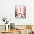 thumbnail image 3 of JRXY  Paris Eiffel Tower Canvas Wall Decor Pink London Street View Painting Big Ben Tower Pictures Posters Modern Building Artwork for Home Office  16x20 in, 3 of 5
