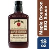 Jim Beam Maple Bourbon Barbecue Sauce, BBQ Grilling Sauce, 18 oz