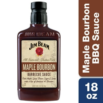 Jim Beam le Bourbon Barbecue Sauce, BBQ Grilling Sauce, 18 oz