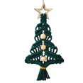 thumbnail image 2 of Puntoco Colgante de árbol de Navidad tejido a mano, decoración navideña, colgante para colgar en la pared, colgante para el hogar, 2 of 5