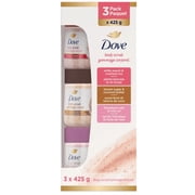 Dove Body Scrub, 3 x 425 g – Gentle Exfoliation for Smooth & Radiant Skin