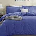 thumbnail image 4 of LammaLoe Duvet Cover King 3 Piece, Luxury Microfiber Bedding Sets with 2 Pillow Shams, Royal Blue, 4 of 11