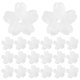 thumbnail image 1 of 150 cuentas de flores: cuentas de pétalos de vidrio con degradado de flor de cerezo - Tapas espaciadoras de flores - Tapas transparentes de cinco pétalos para pulseras y bisutería DIY, 1 of 7