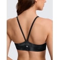 thumbnail image 5 of CRZ YOGA Butterlift Double Lined V Back Sports Bras for Women Spaghetti Strap Wireless Yoga Top Non Padded, 5 of 6