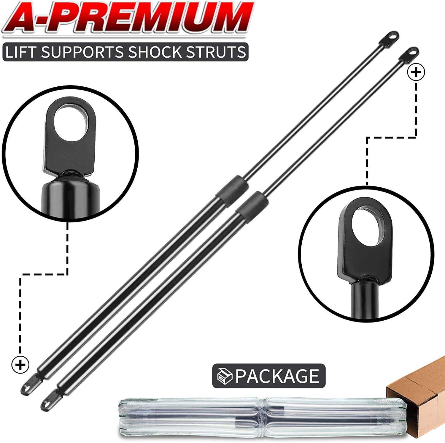 A-Premium Trunk Tailgate Lift Supports Shock Struts Spring Prop Compatible With Mitsubishi Lancer 2008 2016 Without Spoiler 2 Pc&pid=zmzkmwe3mg - View #3