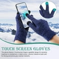 thumbnail image 4 of Winter Knit Touchscreen Gloves Warm Knit Gloves Anti-slip Stretchy Gloves for Men and Women, 4 of 7