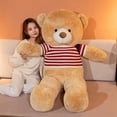thumbnail image 4 of Peluche de oso de peluche Kawaii con amor para niños, muñeco de peluche de 80cm/100cm, suave, almohada, regalo de Navidad, 4 of 5