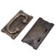 thumbnail image 5 of Manijas de Extracción de Anillo de Cajón de Bronce Antiguo Vintage de 16 Piezas, 5 of 9