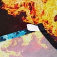 thumbnail image 7 of Red Blue Fire Tapestry Wall Hanging Tapestries Happy Colorful Hippie Psychedelic Art Polyester Carpet Wall Decorative for Living Room Bedroom 80x60inch, 7 of 7