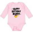 thumbnail image 3 of Inktastic Happy Birthday Daddy Party Boys or Girls Long Sleeve Baby Bodysuit, 3 of 5