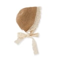 thumbnail image 3 of Sombrero de paja Pureborn para niña pequeña, ala ancha, protección solar, 48 cm, 3 of 6