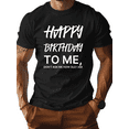 thumbnail image 3 of 1 pc, 100% cotton T-shirt, Happy birthday to me G500 pure cotton men's Tshirt comfort fit, 3 of 11