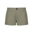 thumbnail image 4 of CQONEPT Womens 3 Inch Cargo Shorts Casual Twill Chino Shorts Elastic Waist Lightweight Shorts with Pockets Army Green XL, 4 of 4