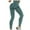 Green, variant on Leggings Solid Strethcy Yoga Fitness Women's Waist Pant Color High Yoga Pants(S, Navy)