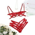 thumbnail image 4 of Fashion Sleepwear Lace Garter Ring Pajamas Steel Underwear, XL, Red, 4 of 7
