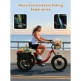thumbnail image 5 of 20" Electric Tricycle for Adults 960W Peak 50Miles Range 20mph Electric Trike 3 Wheel Ebikes with Fat Tires, Front & Rear Basket, 36V 15AH Battery Etrike, Step-Thru E-Mountain Bikes, UL2849 Compliant, 5 of 11