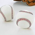 thumbnail image 3 of 2 Pcs 9" Inch Handmade Baseballs Pu Rubber Inner Soft & Hard Baseball Softball Balls For Training Exercise, 3 of 4