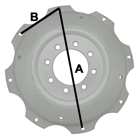 WHEEL34 New Aftermarket Rear Wheel Center for Ford Specific Tractor Models 4000 5000 