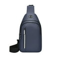 thumbnail image 2 of Menrkoo Chest Bag Travel Sports Shoulder Bag Casual Crossbody Bag Small Backpack Blue, 2 of 6