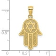 thumbnail image 3 of FB Jewels 14K Yellow Gold Jewish Hand Of God with Star Of David Pendant, 3 of 4
