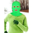thumbnail image 3 of Unisex 3-Hole Knitted Ski Mask Full Face Mask Cover Neck Gaiter Winter Balaclava Warm Knit Beanie for Outdoor Sports (Bright Green), 3 of 6