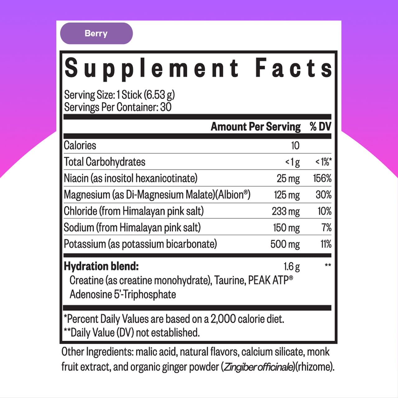 Seeking Health Optimal Electrolyte Sticks - Electrolyte Drink for Hydration, Heart & Muscle Recovery† Support - Supports Active Lifestyle - Vegan, Gluten-Free & Non-GMO - Berry Flavor, 30 Sticks