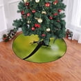 thumbnail image 2 of FMSHPON Silhouette of Gecko Xmas Christmas Tree Skirt Stand Mat for Holiday Party Decoration Indoor Outdoor 36 inches, 2 of 3