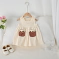 thumbnail image 4 of Nuevo vestido informal sin mangas de verano para niñas de 0 a 4 años, vestidos de princesa con bolsillo de retales de estilo Retro para niños, ropa para bebés y niños, 4 of 6