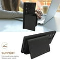 thumbnail image 4 of Allytech Detachable Magnetic Wallet Case for Samsung Galaxy S24 Ultra, 2 in 1 Slim Thin Wallet Case with Credit Card Slots, Shockproof Premium PU Leather Kickstand Cover Case - Black, 4 of 11