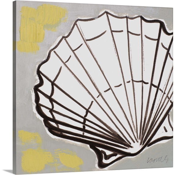 Great BIG Canvas | "Modern Shell I" Canvas Wall Art - 24x24