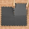 thumbnail image 4 of Yes4All 12 pcs Interlocking Exercise Foam Mats, Cover 12 sqft, 7/16 inch Thick, Gray Color, 4 of 8