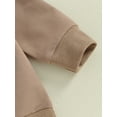 thumbnail image 6 of Loicainy Toddler Baby Boy Girl Solid Color Sweatshirts 6 12 18 24 Months 2T 3T Long Sleeve Crewneck Pullover Fall Tops, 6 of 9