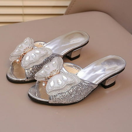 

Toddler Sandals Toddler and Girls Casual Shoes Leather Shoes Dance Performance Shoes Round Toe Buckle Dress Shoes Girls Sandals Boys Sandals(Color:Silver Size:3.5-4 Years)