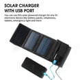 thumbnail image 2 of 7.5W 5V Foldable Solar Charger With USB Port Portable Solar Panel Waterproof Compact Solar Power, 2 of 8