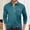 Blue, variant on Adult Men's Polo Shirt Long Sleeve Button Tees Shirts Basic Black Men T Shirts