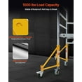 thumbnail image 6 of VEVOR 4-Pack Scaffold Outriggers, 1000 lbs Total Load Capacity Baker-Style Scaffolding Accessory with Swivel Casters, Carbon Steel Scaffold Wheel System with Rust Proof Galvanized Surface, Yellow, 6 of 9