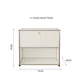 thumbnail image 1 of Gabinete lateral Medieval de lujo ligero USM, gabinete de almacenamiento, gabinete lateral de comedor, armario moderno Simple Ins Wind Metal de acero inoxidable, 1 of 4