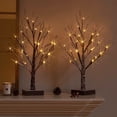 thumbnail image 2 of Árbol de Navidad Fudios iluminado con nieve, 45 cm, con temporizador, 24 LED, 2 of 6