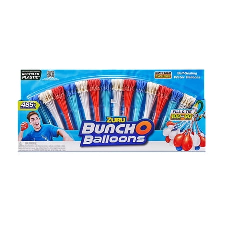 Bunch O Balloons 465 Rapid-Fill Self-Tying Recyclable Water Balloons (14 stems)