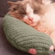 thumbnail image 5 of Cama para gatos con forma de media dona | Almohada pequeña lavable | Juguete suave y cálido para gatos | Naranja, morado y verde, 5 of 6