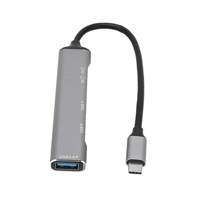 USB C Hub, Adaptador De Puerto Tipo Múltiple C Compatible Con Vista, Para OS X, 5 En 1 Dongle De Cubo Para Computadora Portátil, Lector De Tarjetas De Memoria De Tarjeta De