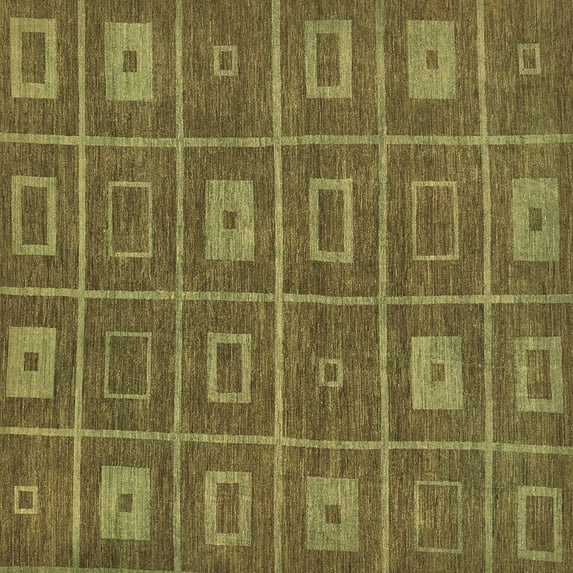 Ahgly Company Indoor Square Abstract Brown Modern Area Rugs, 5' Square