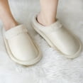 thumbnail image 6 of Slippers for Women and Men House Shoes Indoor Outdoor, Ivory Size W4.5-5.5 M3-4, 6 of 7