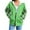 Green, variant on SwiftWear Plaid Zip Up Hoodie Women - Long Sleeve Loose Fit Pullover Hooded Sweatshirt with Flannel Pockets, Casual Comfort Jacket Tops Pink