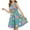 Blue, variant on Girls Summer Skater Dress Star Print Sleeveless Tunic Dresses for Girl Ruffle Crew Neck Cute Casual Tank Dress, White, 9 Years