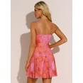 thumbnail image 3 of DARING DIVA Floral Spaghetti Ruched Bust Boho Dress S Pink, 3 of 6