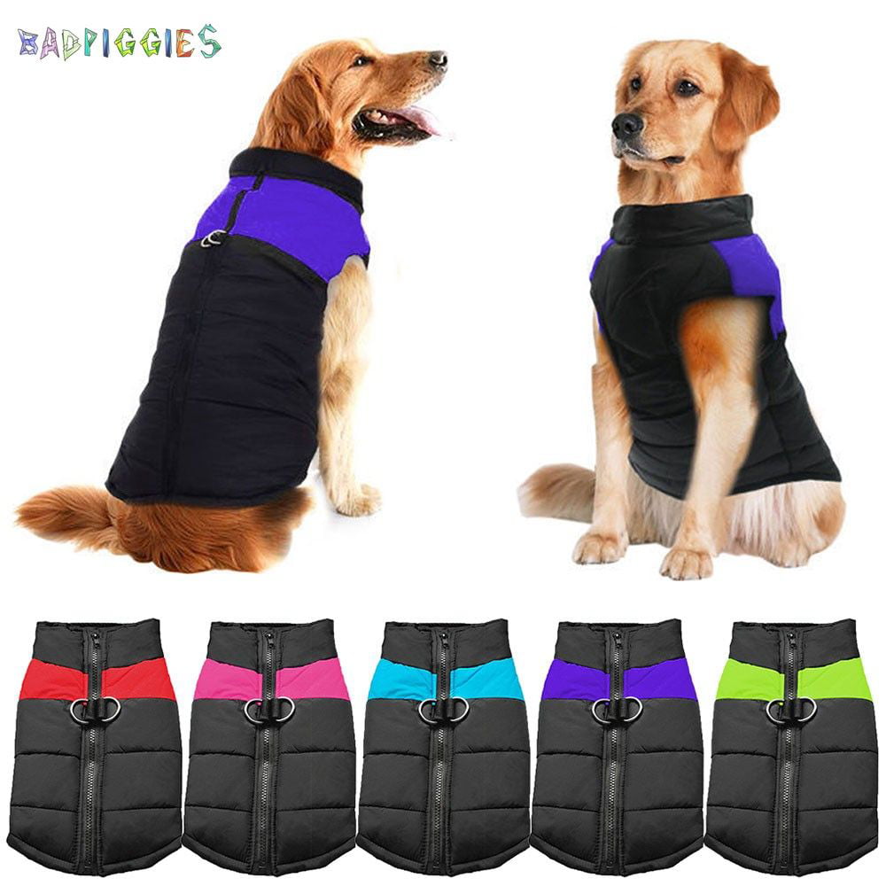 Dog Jacket with Harness Large Dogs Coats Waterproof Dog harness Coats Warm Winter Clothes Windproof Reflective Pet Vest Cotton Padded Cozy Cold Weather Dog Apparels for Medium Large Dogs Gray 6XL