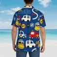 thumbnail image 6 of Easygdp Animals Rescue Team Men's Hawaiian Shirts Print Lapel Short Sleeve for Beach, vacation, party, casual occasions - XX-Large, 6 of 9